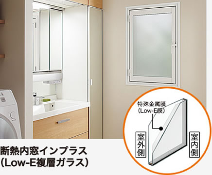 イメージ画像 断熱内窓インプラス(Low-E複層ガラス)