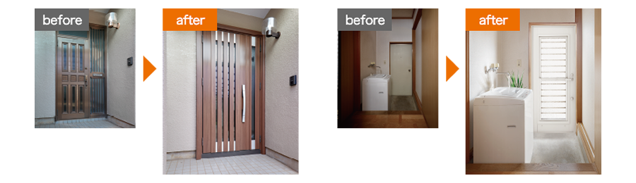 Before After