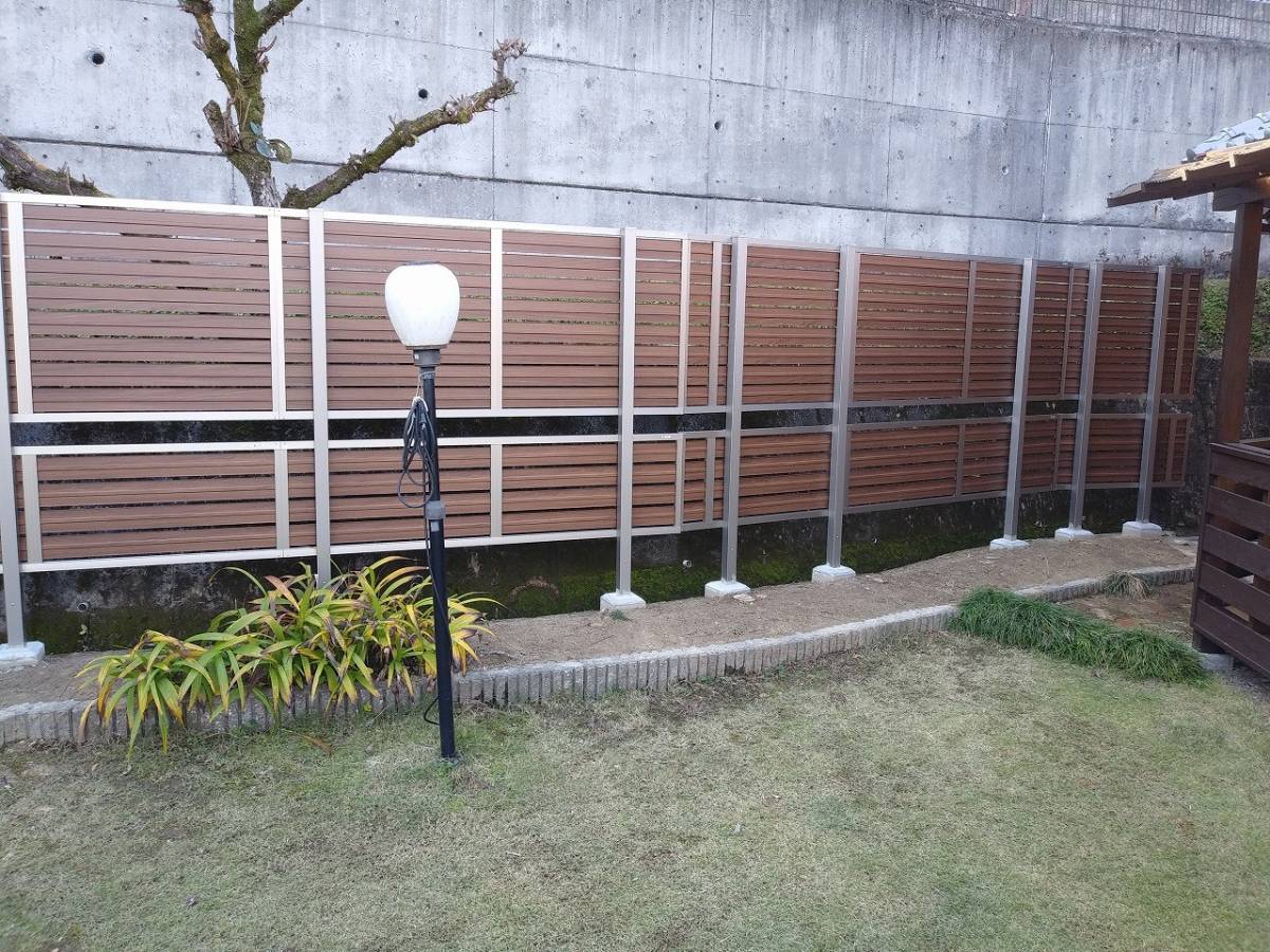すまい:Reの0141 目隠しフェンス工事 和歌山県橋本市柱本の施工後の写真2