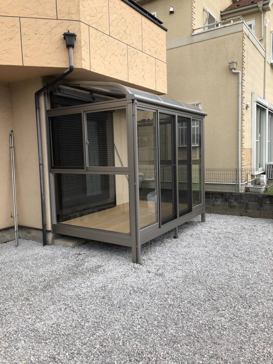 イワセトーヨー住器の埼玉県内でサニージュ(サンルーム)の取付を行いました。の施工後の写真1