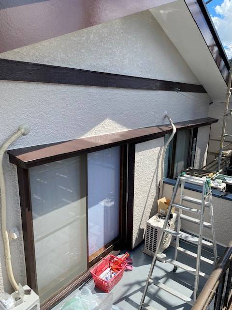 みもとトーヨーの強い日差しや紫外線をカット!後付けテラス【スピーネ】の施工前の写真1