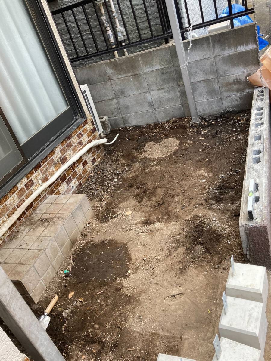 みもとトーヨーの【ウッドデッキ】一苦労だった洗濯干しが楽に!の施工前の写真1