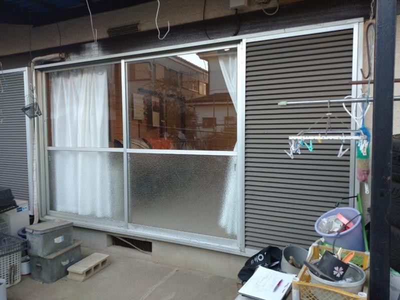 ミネトーヨー住器の【ATU単体サッシ内付け型PG障子】交換工事 八王子市の施工前の写真1
