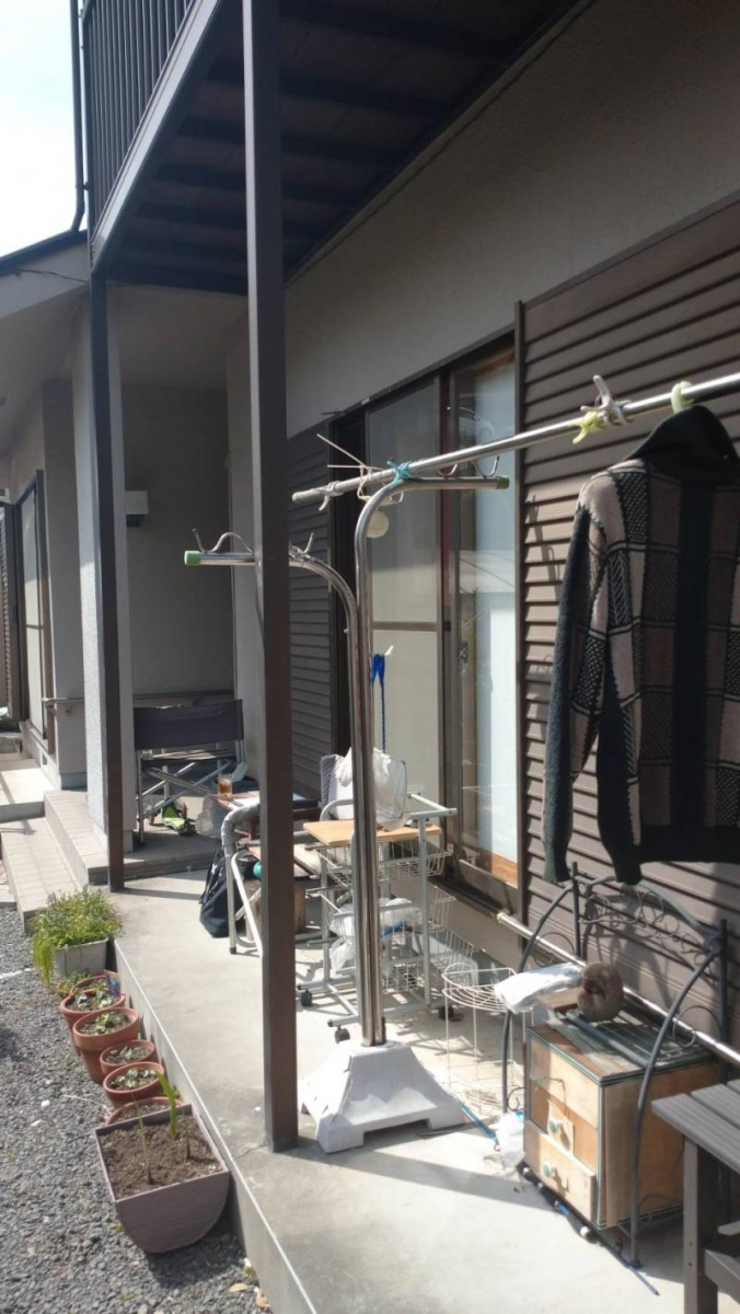 ミネトーヨー住器の【八王子市】サニージュ テラス囲い 1階用 床納まり施工工事の施工前の写真1