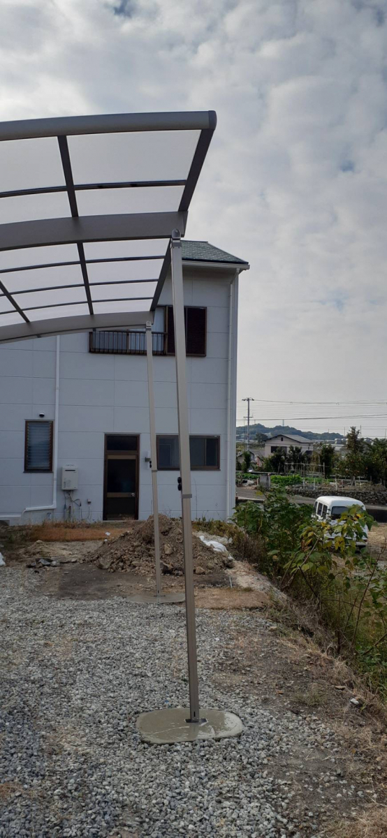 花光リフォームのカーポート工事 日高川町の施工後の写真1