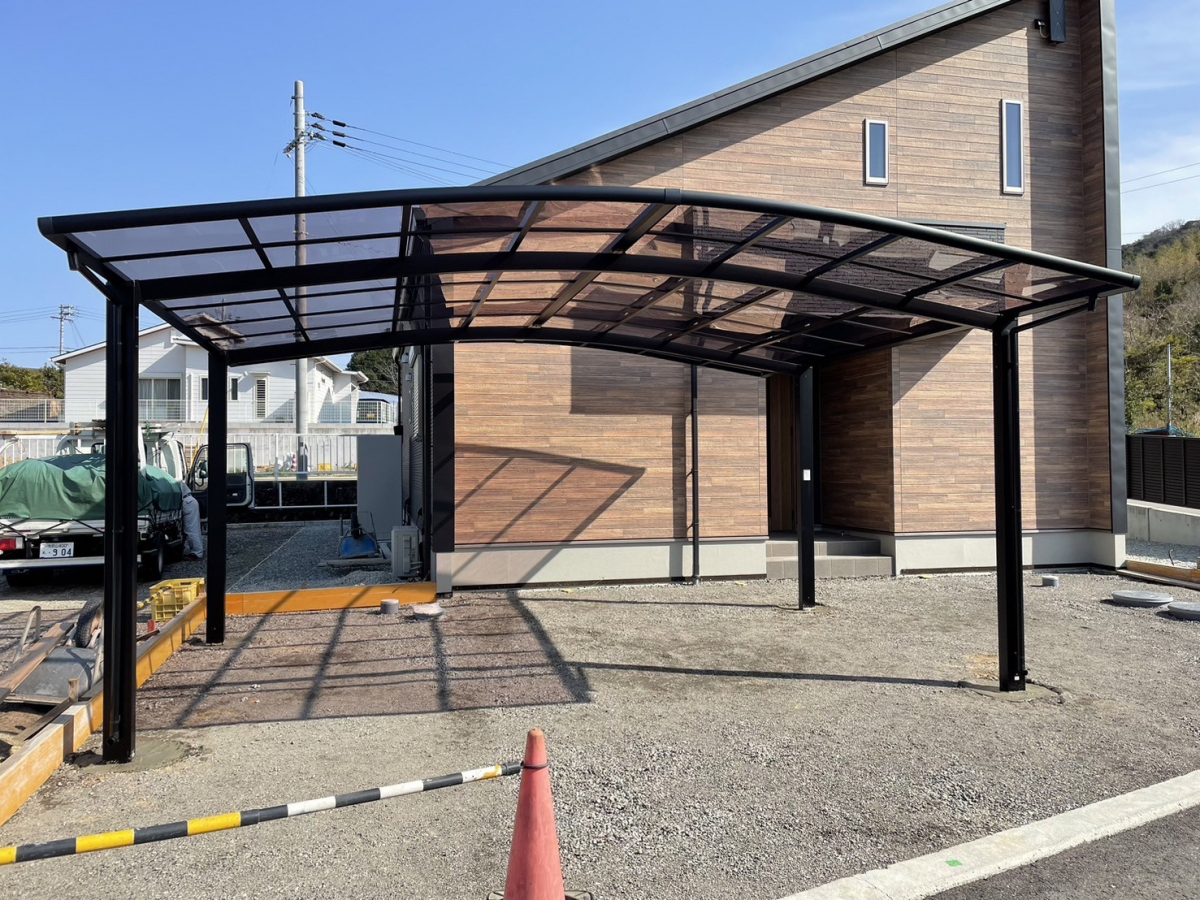 花光リフォームのカーポート工事 日高川町の施工後の写真1