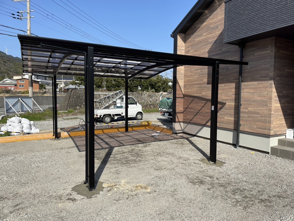 花光リフォームのカーポート工事 日高川町の施工後の写真2