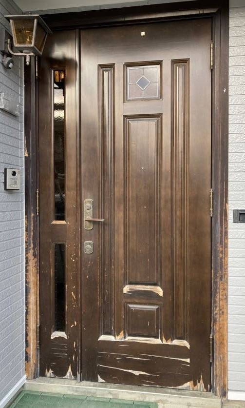 NCCトーヨー住器 諏訪店の経年劣化した玄関を交換!の施工前の写真1