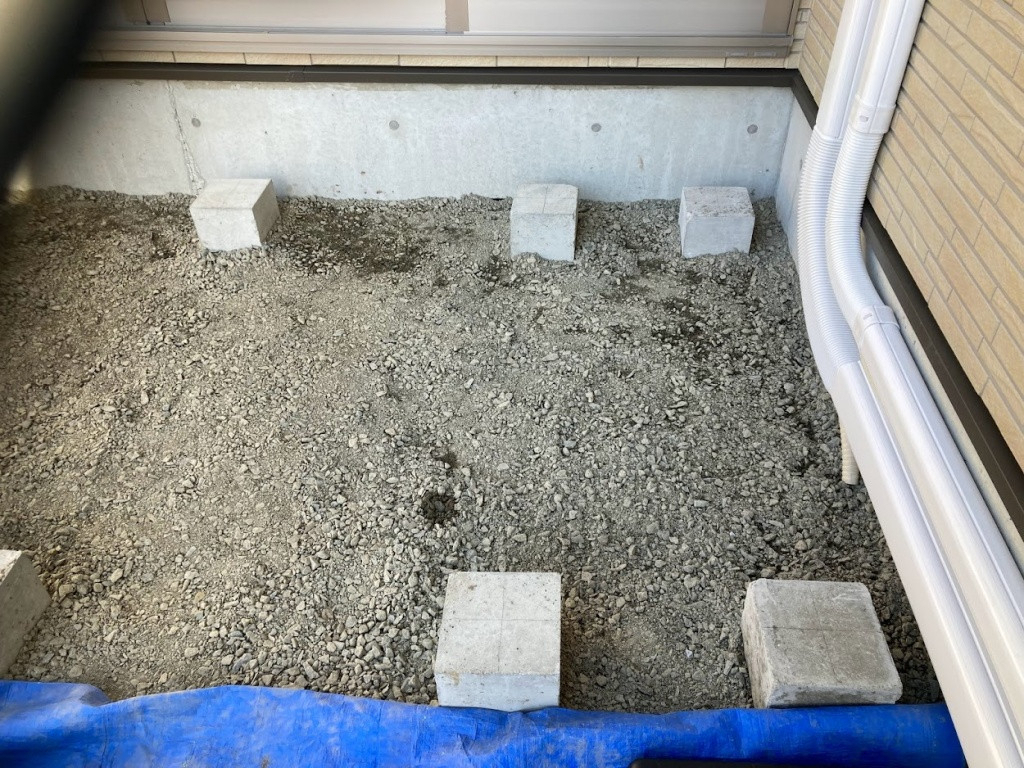 NCCトーヨー住器 諏訪店の中庭に素敵なサンデッキを造りました!の施工前の写真1