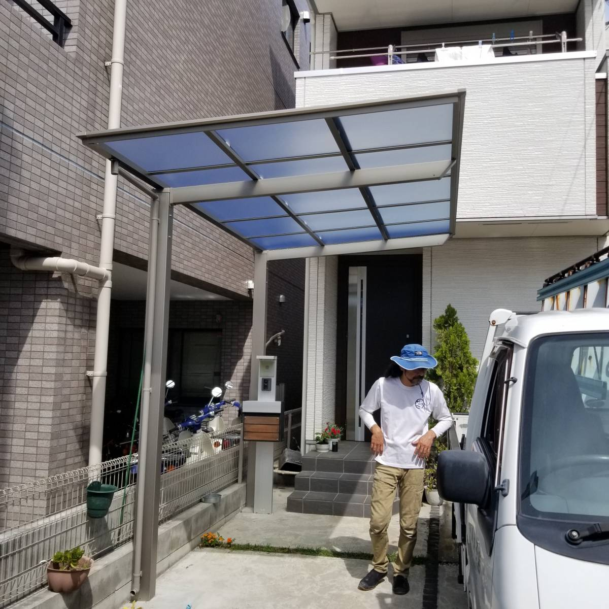 かとうがらすてん 大森山王の自転車置き場施工の施工後の写真1