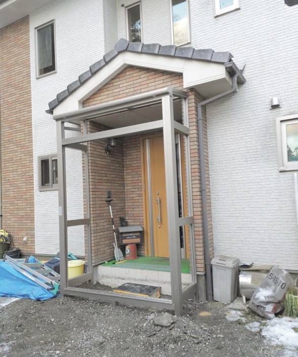 ネットアスの風除室で防寒対策・結露対策!の施工後の写真1