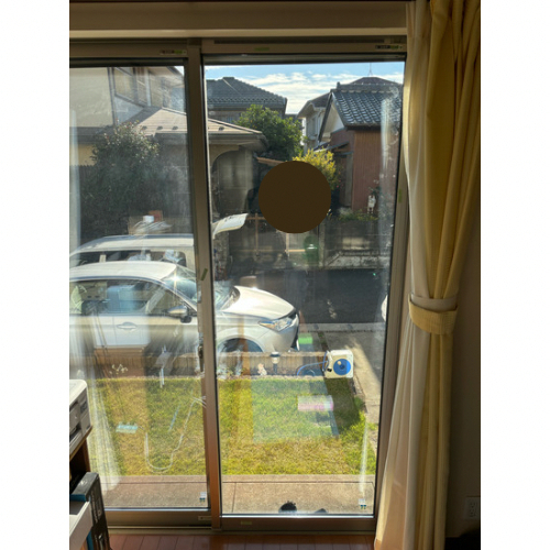 エコプロのリビングの割れてしまったガラス交換 / 柏市の施工後の写真1