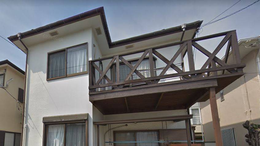大成トーヨー住器のアルミベランダ|ビューステージH|LIXIL|バルコニー工事|物干し取付け|小田原市|の施工前の写真1