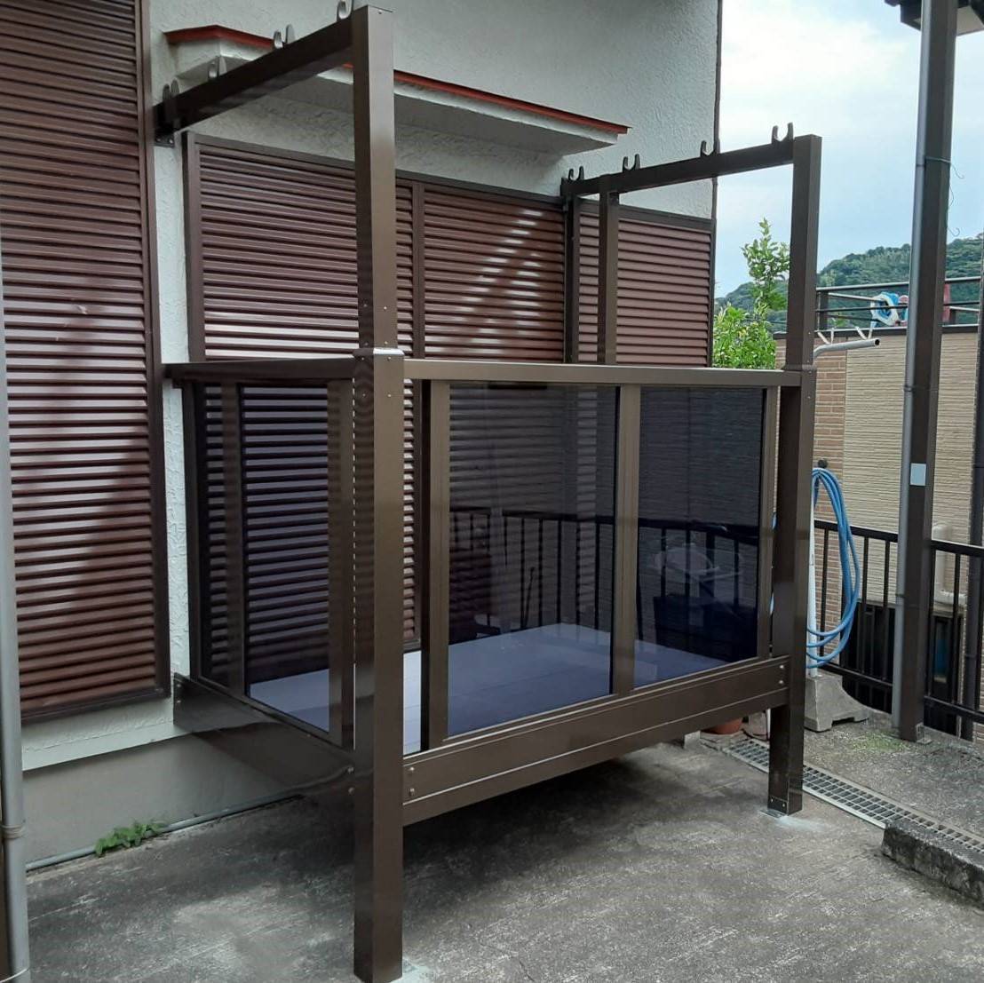 大成トーヨー住器のビューステージ|バルコニー|ベランダ|物干しスペース|小田原市|1階に洗濯物を干すスペースを|の施工後の写真2