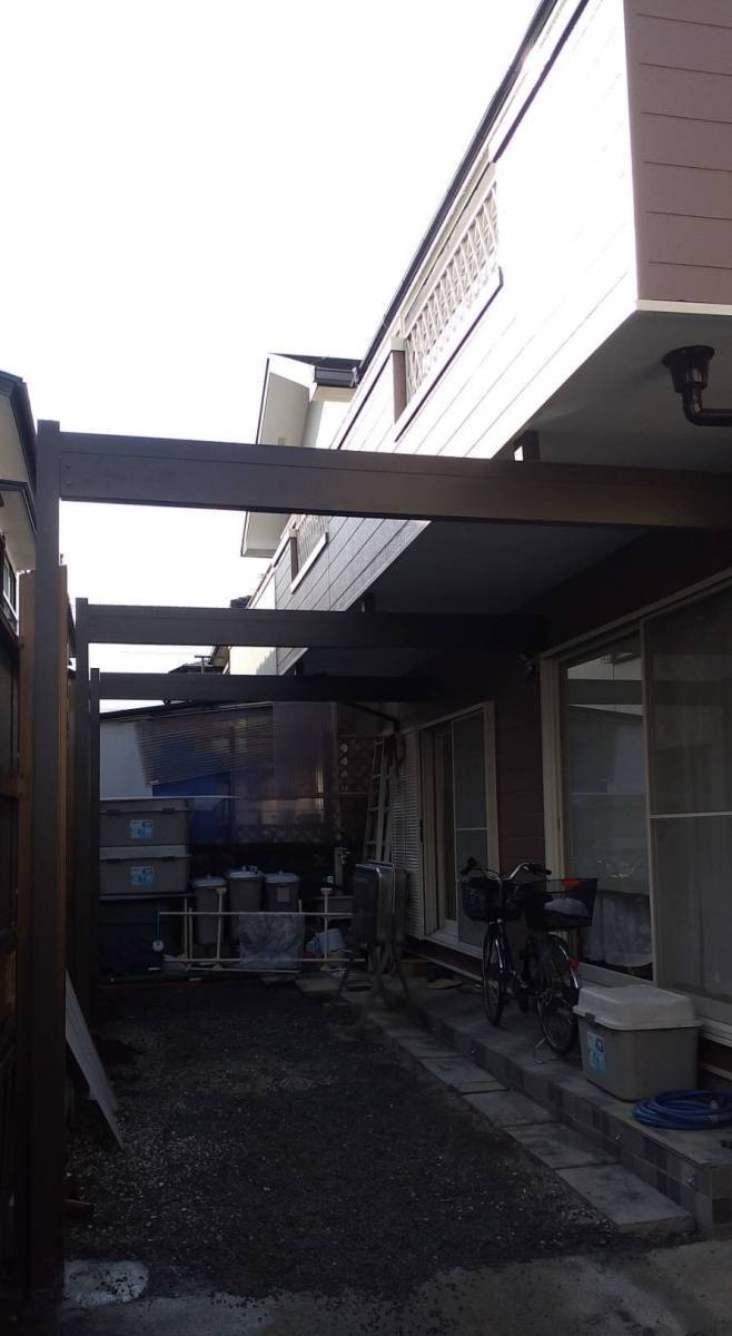 大成トーヨー住器の馬ばり補強工事|エクステリア工事|バルコニー補強|小田原市|秦野市|地震対策|安心生活|の施工後の写真1