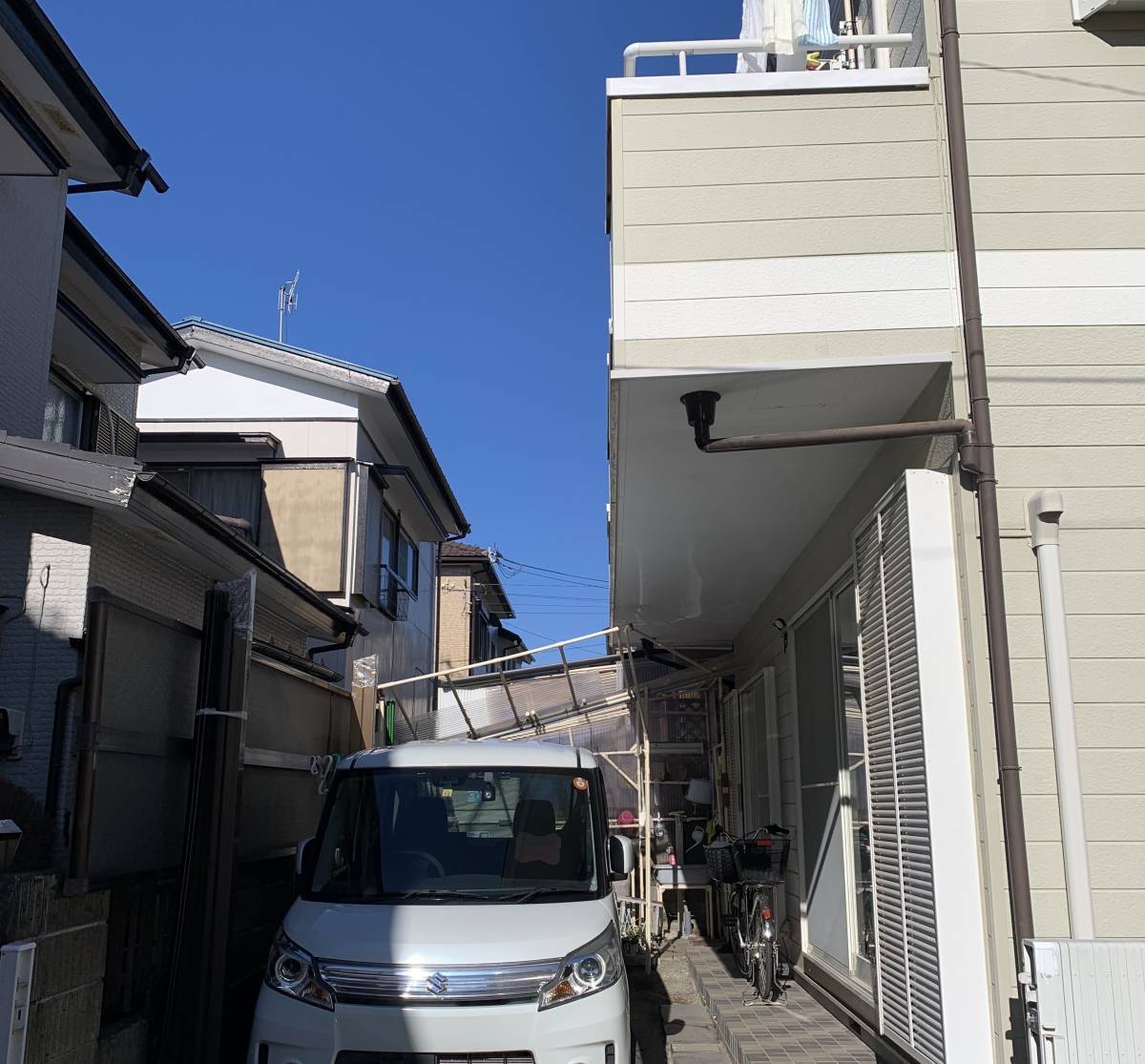 大成トーヨー住器の馬ばり補強工事|エクステリア工事|バルコニー補強|小田原市|秦野市|地震対策|安心生活|の施工前の写真1