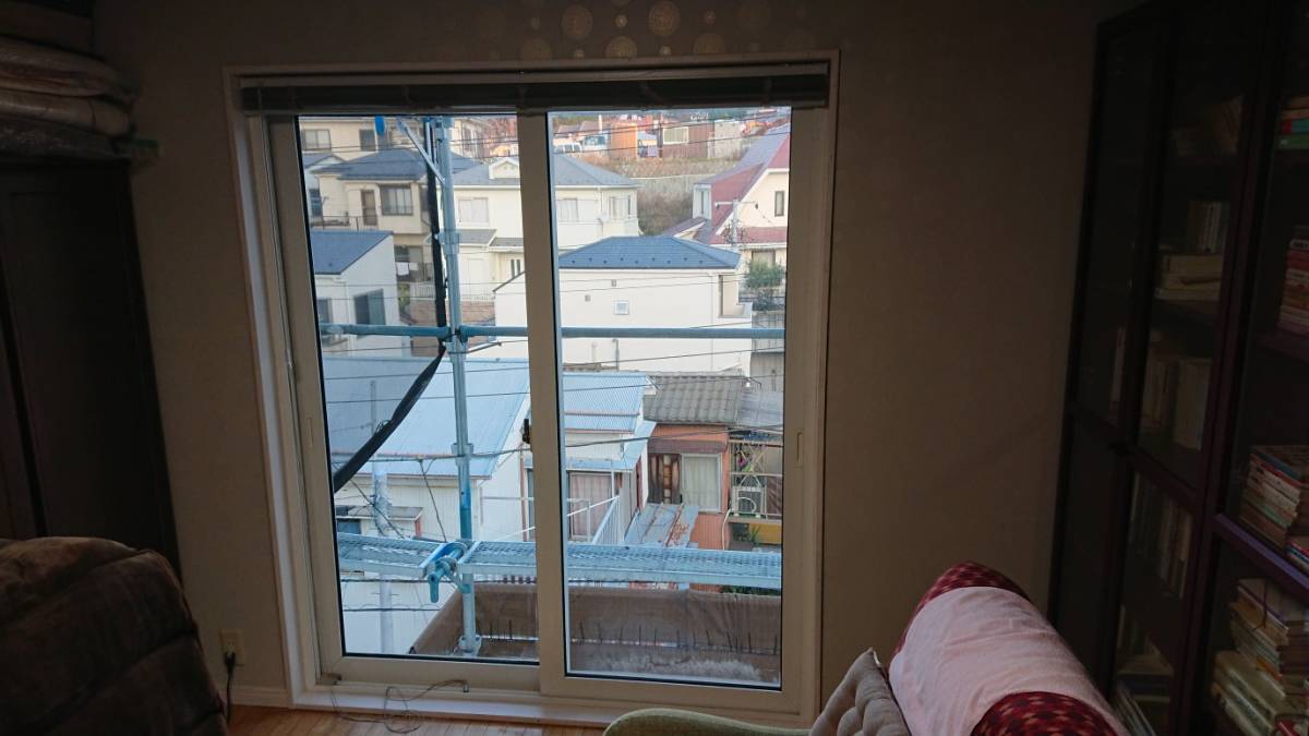 バンダイトーヨー住器の断熱内窓 取付工事の施工前の写真1