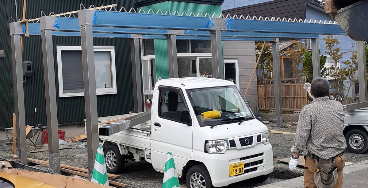 鎌田トーヨー住器の【青森市浪岡】カーポート 取り付けました!の施工前の写真1